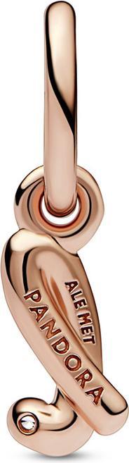 Image du produit Pandora Lettre l écriture Charm (Métal, plaqué or rose)