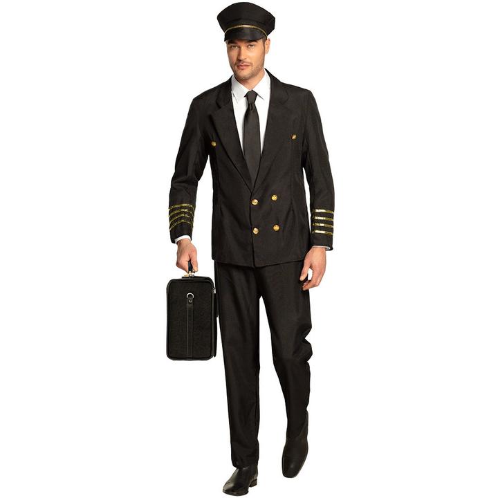 Boland Kostüm Pilot: Flugkapitän Herrenanzug