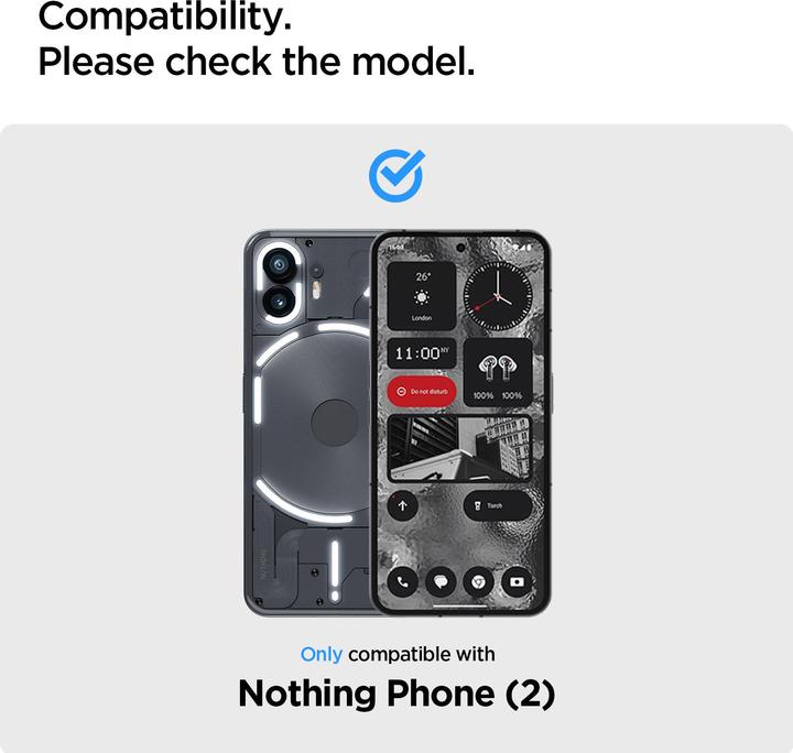 Produktbild Spigen ALM Glas.Tr Nothing Phone 2 2szt. szkło hartowane AGL06981 (2 Stück, Nothing Phone (2))