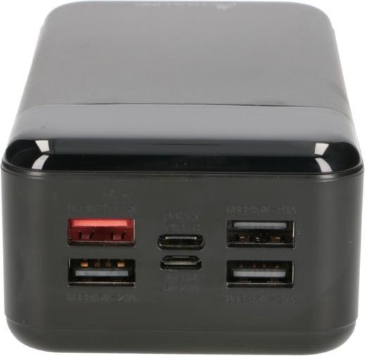 Actual product image Extralink EX.19522 power bank Lithium Polymer (LiPo) Black (30000 mAh, 22.50 W, 111 Wh)