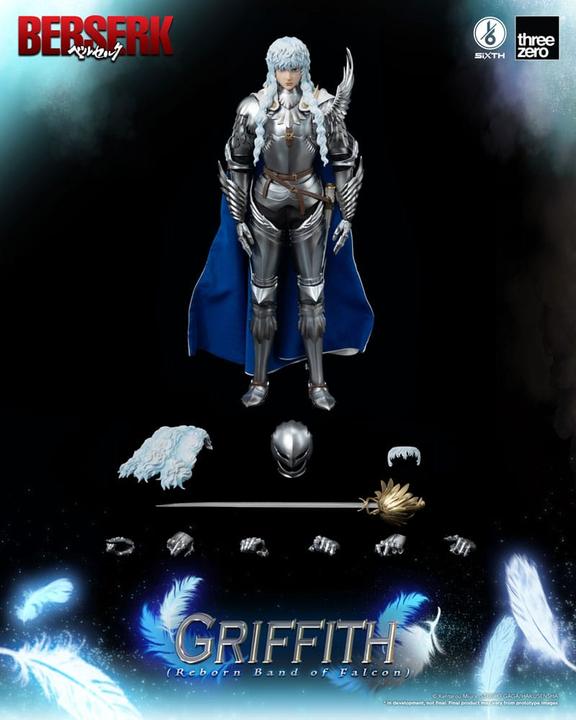 Actual product image ThreeZero Berserk figurine 1/6 Griffith (Reborn Band of Falcon) 30 cm