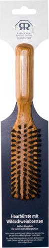 Image du produit Bürstenhaus Redecker Brosse à cheveux poils de sanglier noir dure emballage SS 17.5 cm