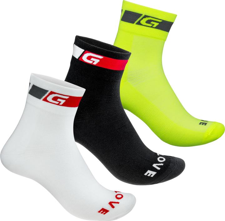 Image du produit GripGrab Lot de chaussettes Tricolore Regular Cut (S)