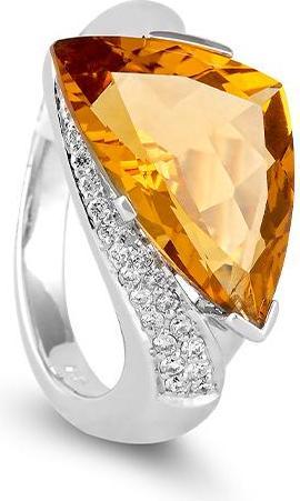 Immagine prodotto Breuning ANELLO - E.CITRIN/Brill. 0,122 Ct. H/si (60, Oro 750/18 K)