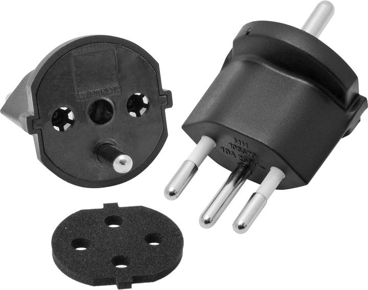 Actual product image Max Hauri Power plug adapter (Type 12, CEE 7/7)