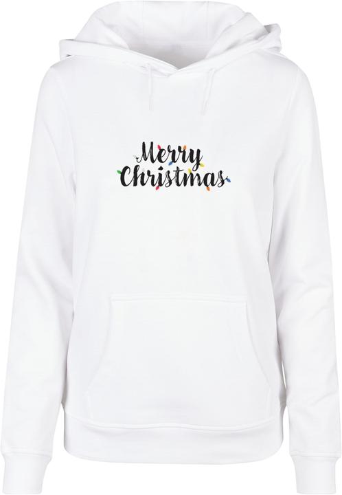 Merchcode Ladies Merry Christmas Lights Basic Hoody - 116651