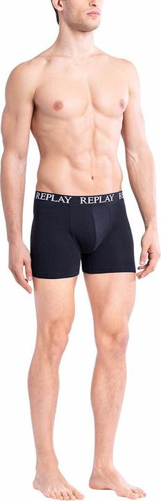 Immagine prodotto Replay Trunk BOXER Style 01/C Basic Cuff Logo in confezione da 2 pezzi (L, Confezione da 2)