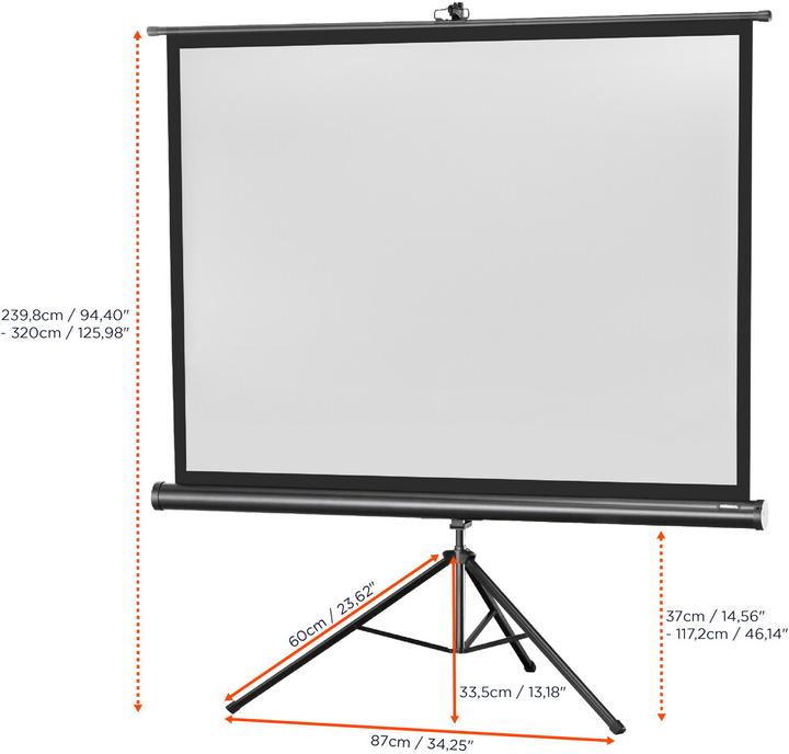 Produktbild Celexon Eco Stativ, Leinwand, 4:3 (120", 4:3)
