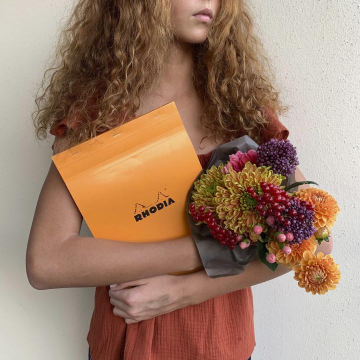 Image du produit Rhodia Blocs agrafés 80 g Basics (A4, À rayures, Couverture rigide)