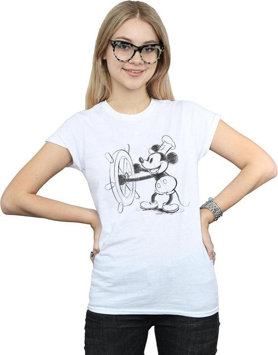 Produktbild Disney Mickey Mouse Steamboat Sketch TShirt (S)
