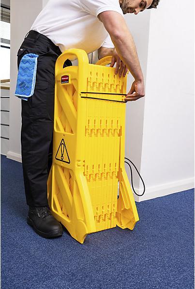 Produktbild Rubbermaid Absperrzaun aus Polyethylen, mobil