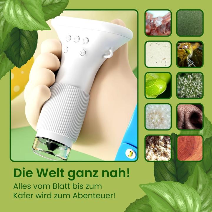 Produktbild Hermex Tragbares Kindermikroskop Mini-Handmikroskop Portables Mikroskop