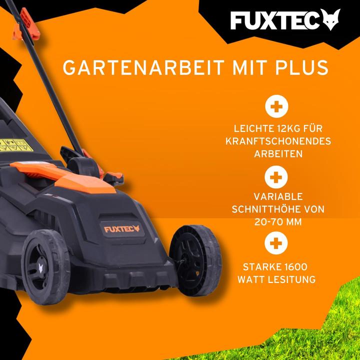 Produktbild Fuxtec Elektro Rasenmäher mit Kabel FX-RME38 (Netzbetrieb)