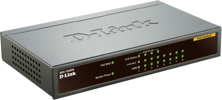 Actual product image D-Link 8-PORT LAYER2 POE (8 Ports)