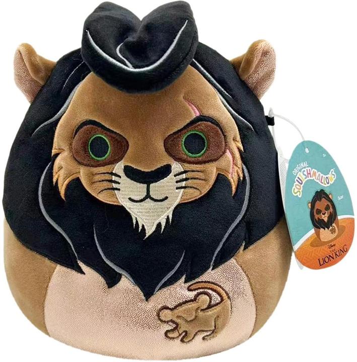 Actual product image Squishmallows The Lion King Scar, 20cm (Disney Lion King) (20 cm)