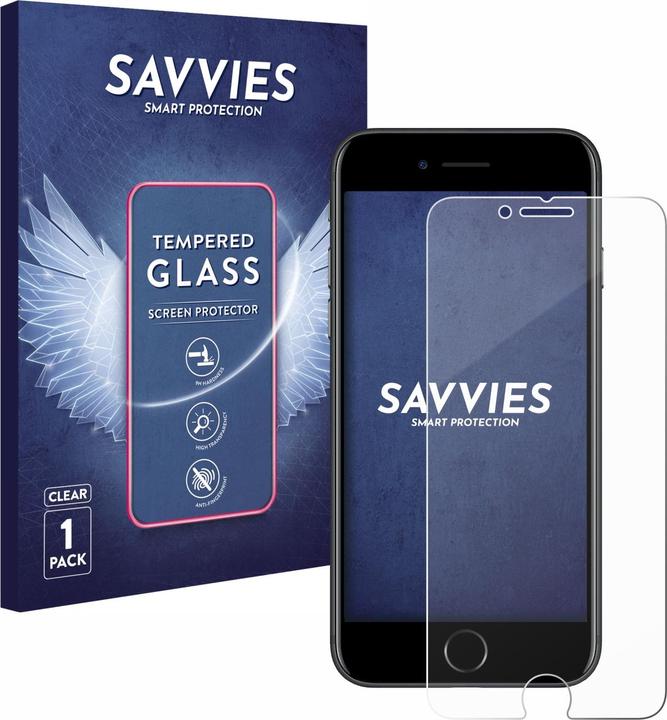 Actual product image Savvies Tempered Glass (1 Piece, Apple iPhone 7)