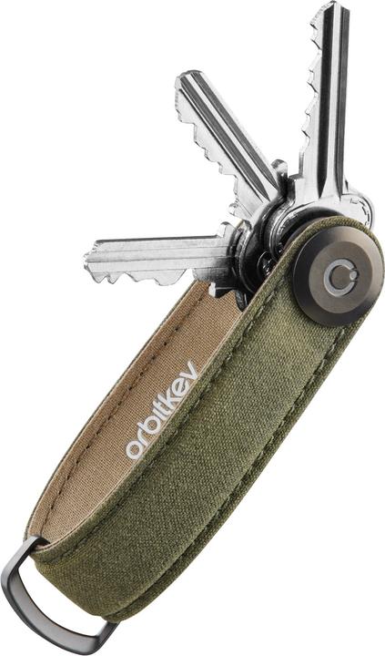 Produktbild Orbitkey Waxed Canvas Key Organiser - Khaki Green
