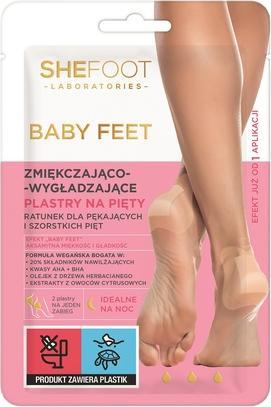 NoName Shefoot Baby Foot Softening And Smoothing Heel Patches - 2 Stück (Fussdeodorant & -puder)
