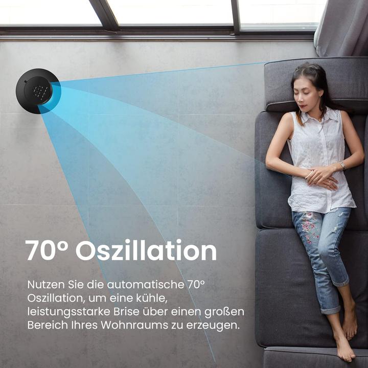 Produktbild Breeze Oszillierender Turmventilator (54 dB)