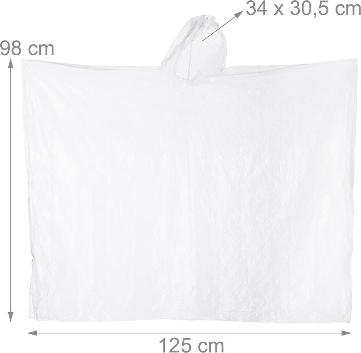 Image du produit Relaxdays Poncho de pluie (Taille unique)