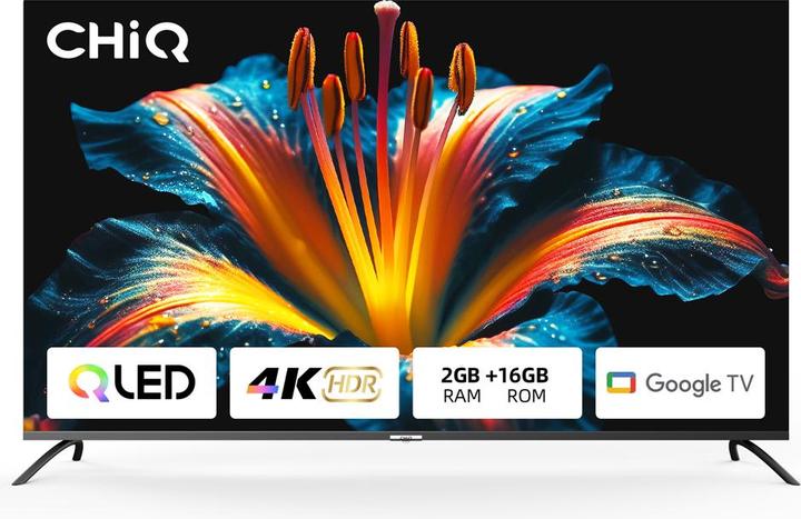 Produktbild CHiQ U55QM8V (139 cm(55 Zoll), schwarz, UltraHD/4K, Triple Tuner, Android) (55", QLED, 4K)