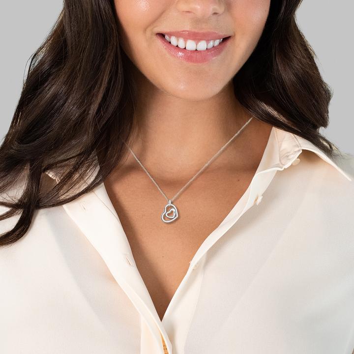 Produktbild Lulu & Jane Herz Sterling Silber Diamant silber - 33474 (Sterling Silber)