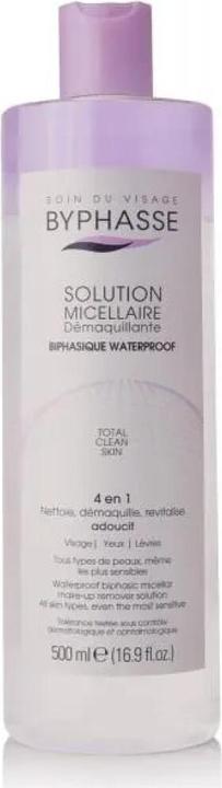 Immagine prodotto Byphasse SOLUCIÓN MICELAR DESMAQUILLANTE bifásica waterproof 500 ml (Panni pulizia, 500 ml)