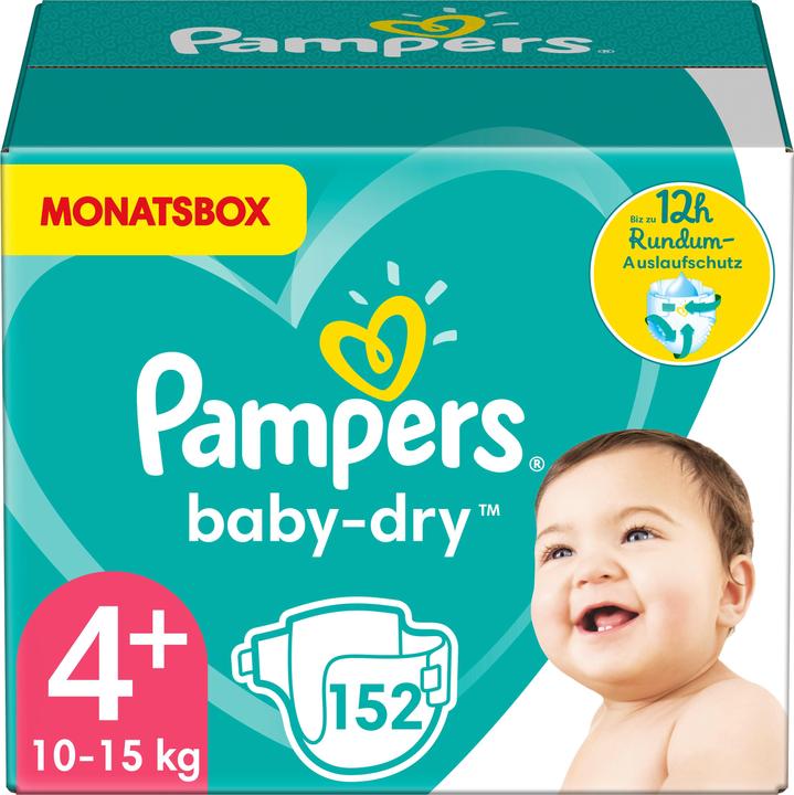 Actual product image Pampers Baby-Dry (Size 4+, Monthly box, 152 Piece)