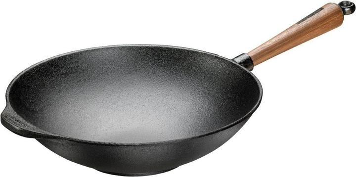 Produktbild Skeppshult Gusseisen Wok Pfanne 30 cm Walnuss (30 cm, Wok Pfanne, Gusseisen)