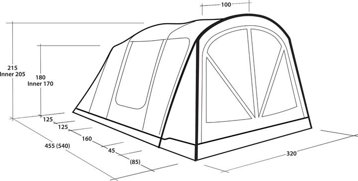 Image du produit Outwell Flagstaff 5 Air (Tente tunnel, 26.70 kg, 5 personnes)