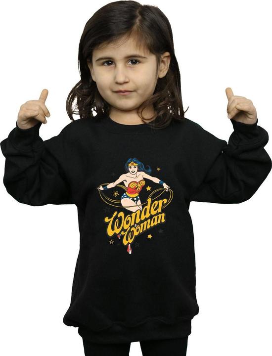 Immagine prodotto Wonder Woman Stars Felpa Ragazze (152, 158)