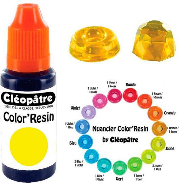 Produktbild Cléopâtre COLOR'RESIN, transp. Harzfarbe 15 ml (Gelb, 15 ml)