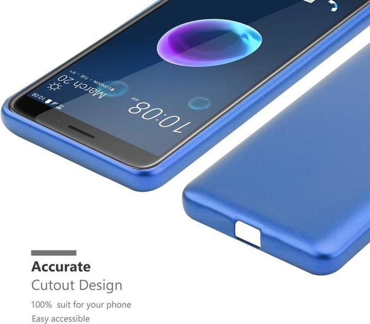 Productafbeelding Cadorabo TPU Matte Metallic hoes (HTC Desire 12)