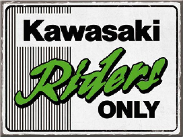 Image du produit Nostalgic-Art Merchandising Magnet. Kawasaki / Riders Only Ninja