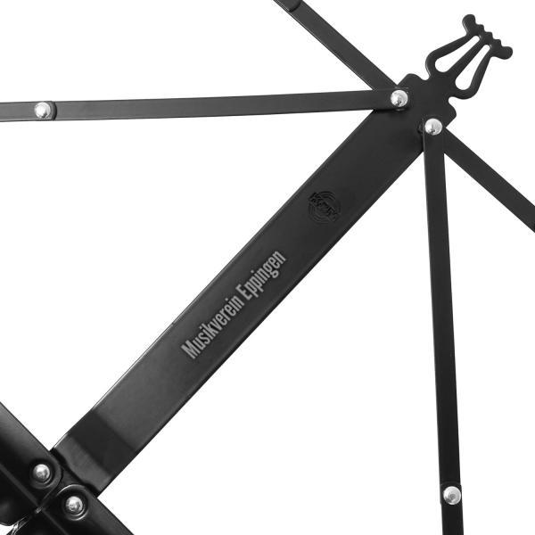 Actual product image K&M K-M 101 Notenständer Schwarz mit personalisierter Gravur