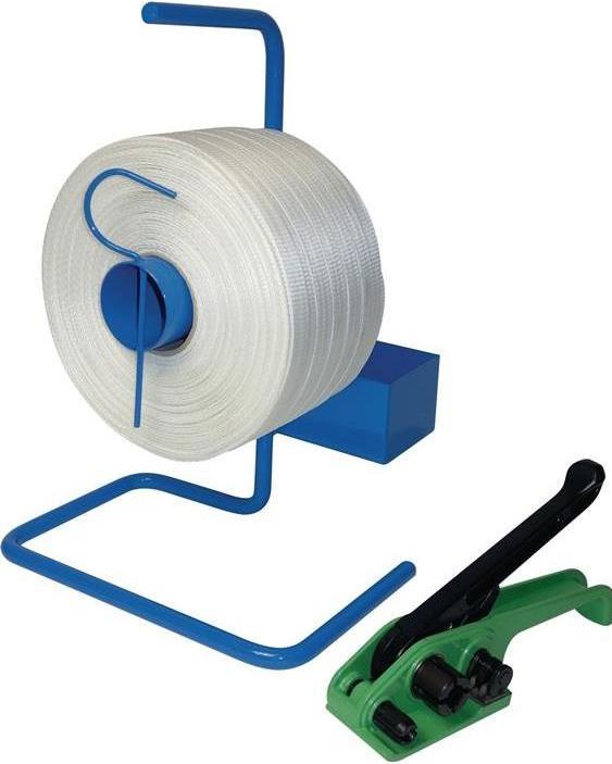 Immagine prodotto Banholzer & Wenz Set di reggette reggetta l.500m reggetta l.25mm l.dispenser portatile