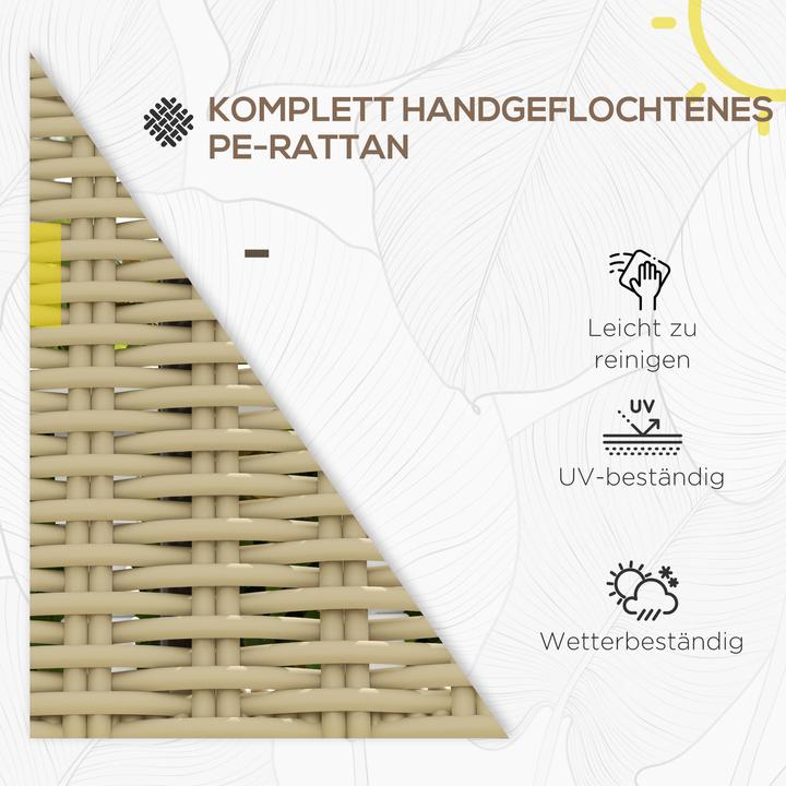 Actual product image Outsunny Garden bench with rattan look