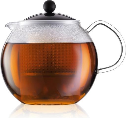 Actual product image Bodum Tea Maker with Glass Handle and Coloured Lid