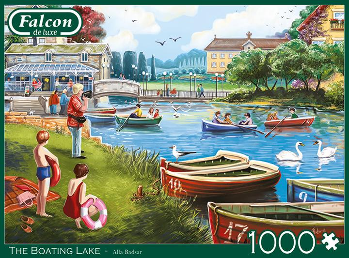 Actual product image Jumbo Puzzle 1000 Falcon Harbor ant ežero G3 (1000 pieces)