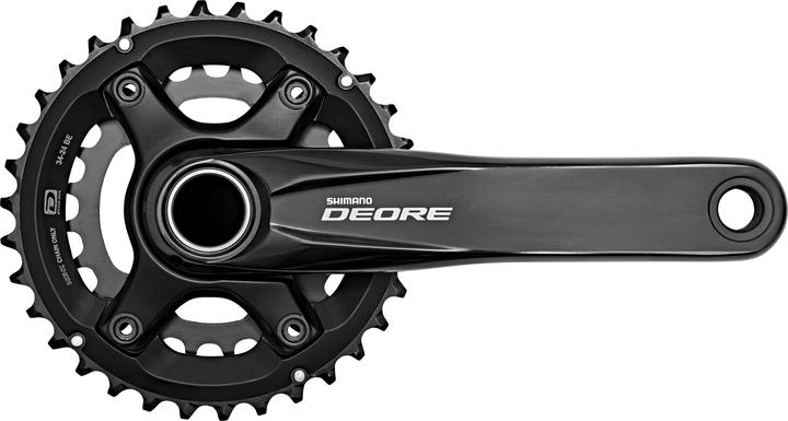 Shimano Deore MTB FC-M6000 Kurbelgarnitur 2x10s 34-24T (175 mm)