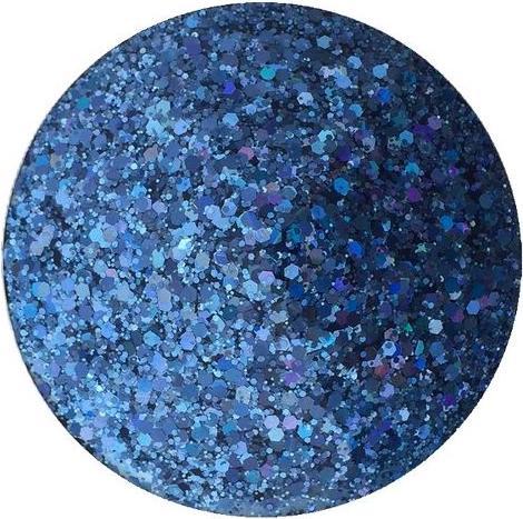 Rose Gold, Blue Glitter