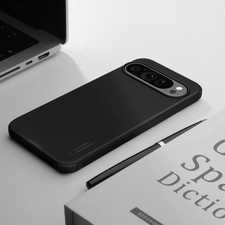 Actual product image Nillkin Super Frosted Shield Pro Magnetic Case for Google Pixel 9 Pro - black (Google Pixel 9 Pro XL)