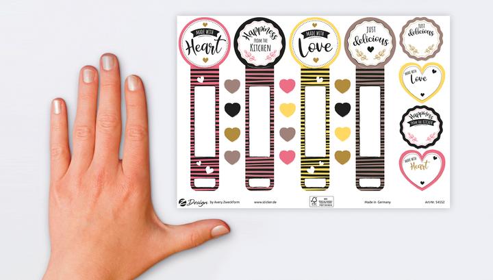Productafbeelding Avery Motiefsticker A5 KITCHEN Zegelsticker