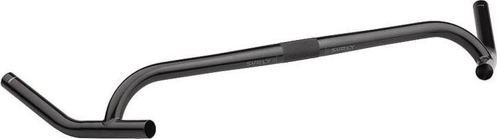 Surly Corner Bar Drop handlebar, 25.4mm (incl. shims 31.8mm), 540x0mm, 0°/0°, black (25.40 mm)