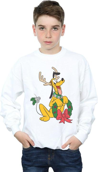 Actual product image Disney Boys Pluto Christmas Reindeer Sweatshirt (140, 146)