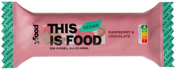 Produktbild YFood Veganer Protein Riegel Raspberry & Chocolate (Himbeere, Schokolade, 12 Stk., 720 g)