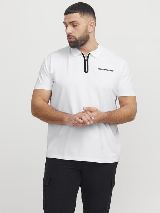 Actual product image Jack & Jones Plus Size Gedruckt Poloshirt Poloshirt (4XL)