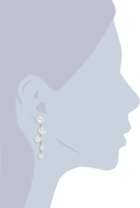 Produktbild Lulu & Jane Damen Messing Muschelkernperle gelbgold - 29645 (Messing)