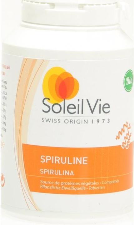 Image du produit Soleil Vie spiruline d'acquaculture bio cpr (180 pièce(s), Cachets, 114 g)
