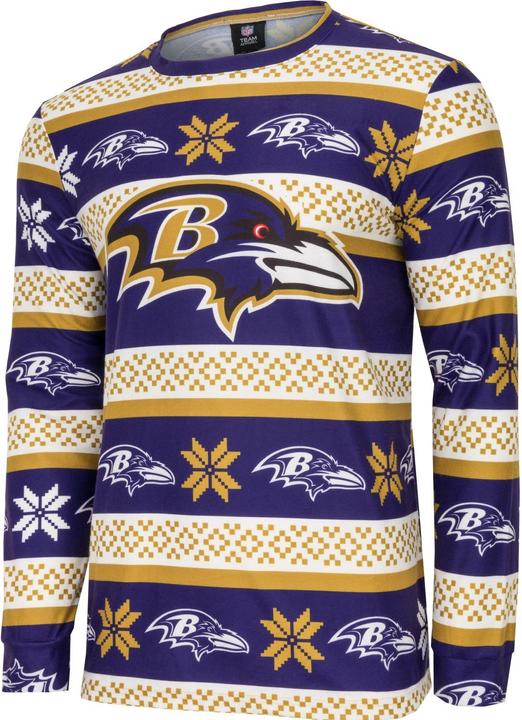 Produktbild Foco NFL Winter XMAS Pyjama Schlafanzug Baltimore Ravens - S (S)